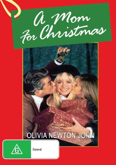 DVD cover image for "A Mom For Christmas" comedy featuring Olivia Newton-John, with Juliet Sorci, from rareandcollectibledvds.