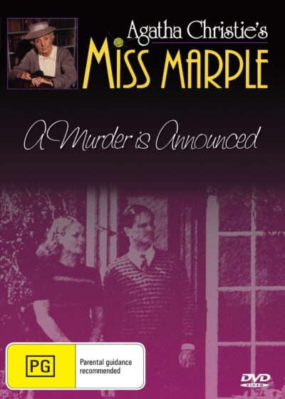 DVD cover of "A Murder Is Announced" drama featuring Geraldine McEwan and Christian Coulson from Rare and Collectible DVDs.