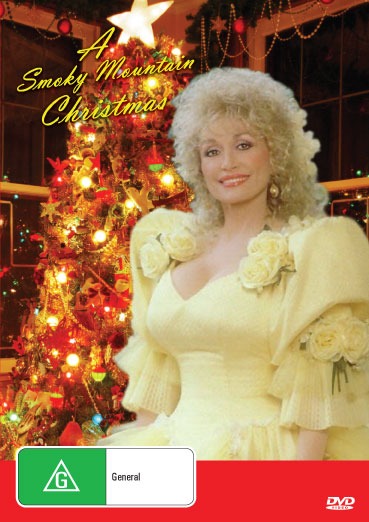 DVD cover image of "A Smoky Mountain Christmas," a fantasy film starring Dolly Parton and Lee Majors, from RareandCollectibleDVDs.