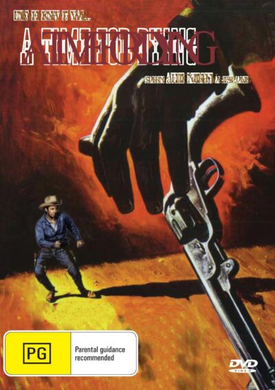 DVD cover of "A Time for Dying" drama featuring Audie Murphy, with Richard Lapp, from Rare and Collectible DVDs collection.