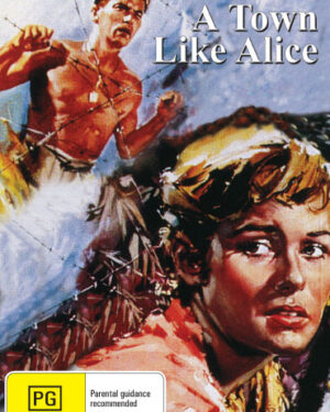 DVD cover of "A Town Like Alice" drama featuring Virginia McKenna and Peter Finch, published by Rare and Collectible DVDs.