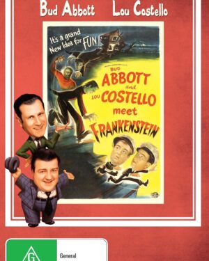 DVD cover of Abbott and Costello Meet Frankenstein featuring Bud Abbott and Lou Costello in a fantasy horror scene.