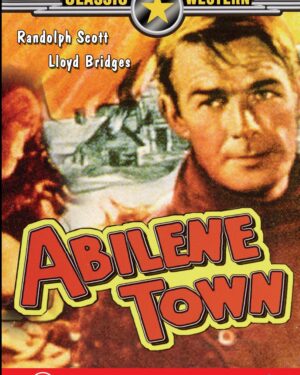 Western DVD Abilene Town featuring Randolph Scott and Ann Dvorak, showcasing a classic Western film on the rareandcollectibledvds label.