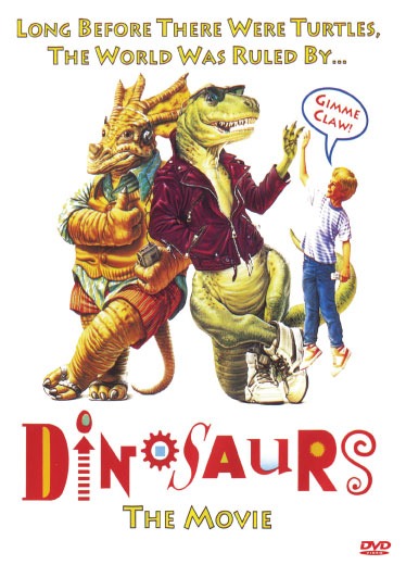 DVD cover for Adventures In Dinosaur City featuring family characters, directed by Marc Martorana, starring Tony Doyle.