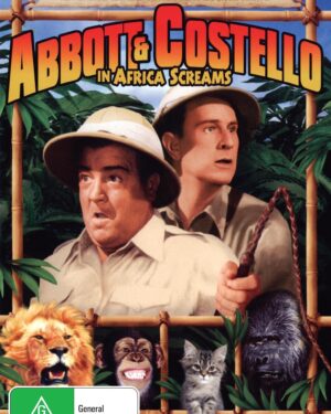 Africa Screams DVD featuring Bud Abbott and Lou Costello, action comedy film from the rareandcollectibledvds collection