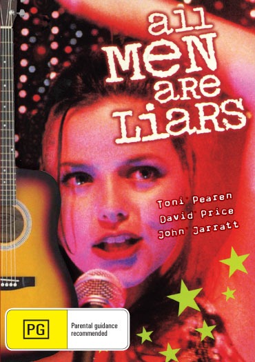 DVD cover of "All Men Are Liars" comedy starring Toni Pearen and David Price, featuring colorful artwork and title text.