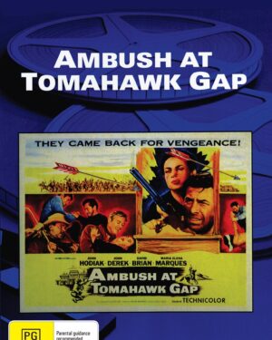 DVD cover of "Ambush at Tomahawk Gap" featuring action with John Hodiak and John Derek, from Rare and Collectible DVDs.