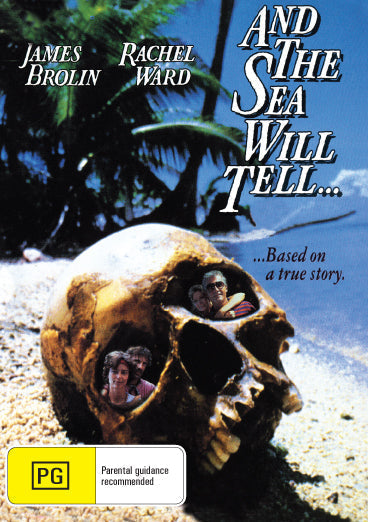 DVD cover for "And the Sea Will Tell" featuring Richard Crenna and Rachel Ward, crime drama movie from rareandcollectibledvds collection.