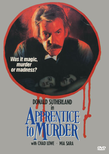 DVD cover of Apprentice to Murder featuring Donald Sutherland and Chad Lowe, horror movie, from rareandcollectibledvds.