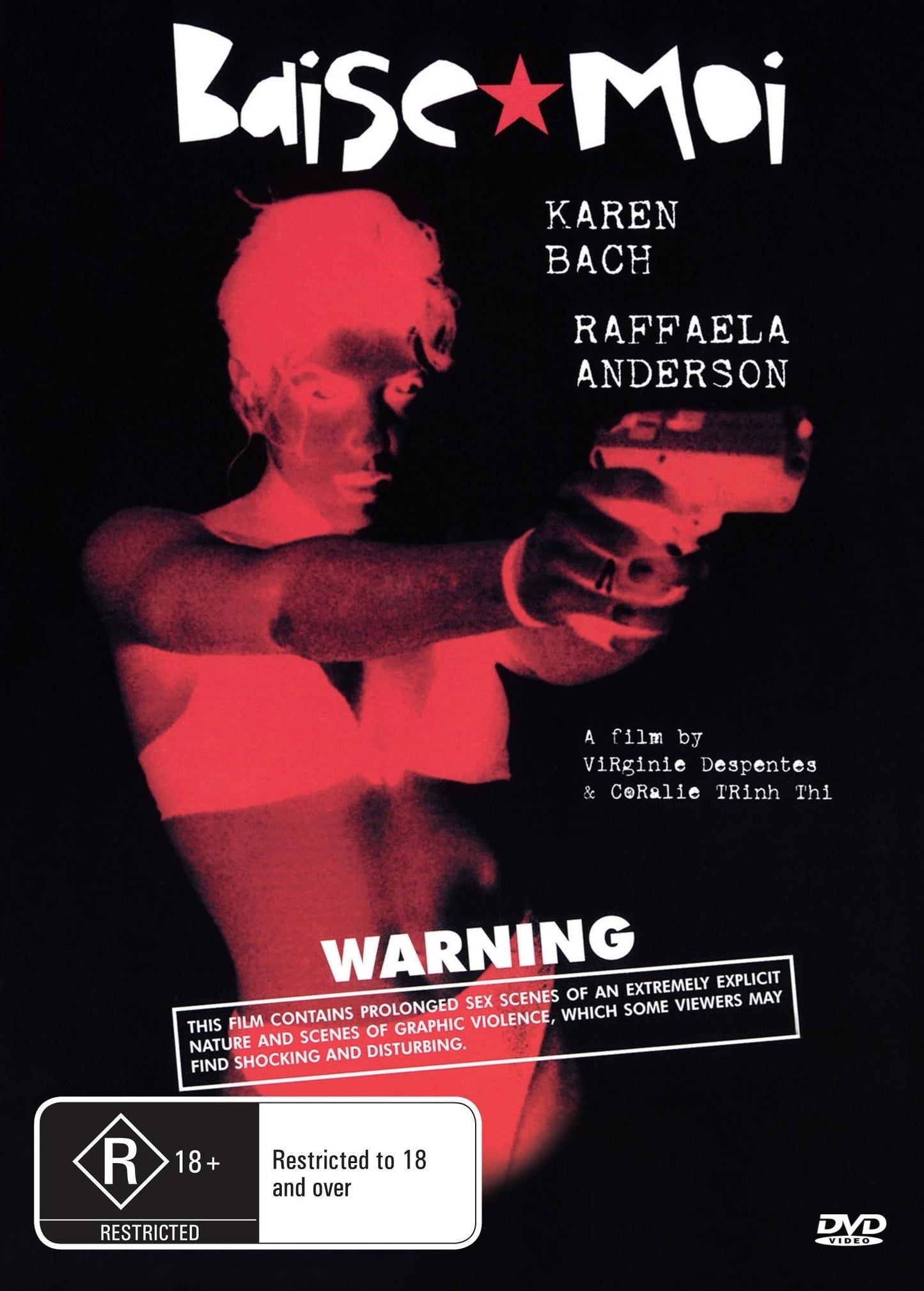 DVD cover of "Baise Moi" featuring Raffaëla Anderson and Karen Lancaume, crime genre, from RareAndCollectibleDVDs collection.