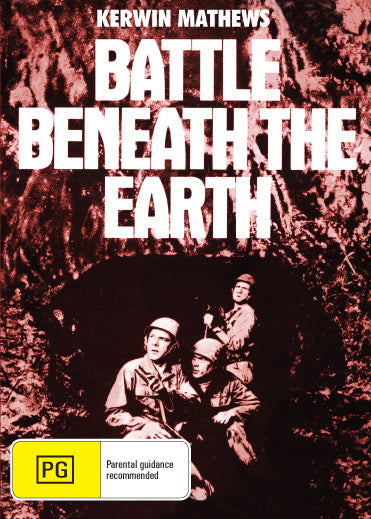 DVD cover of "Battle Beneath the Earth" thriller featuring Kerwin Mathews and Viviane Ventura, from Rare and Collectible DVDs.