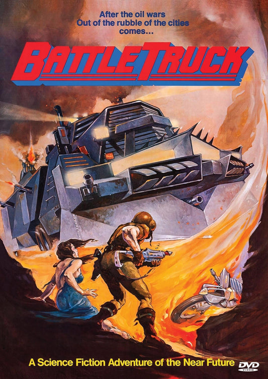 DVD cover of Battle Truck featuring action scenes with Michael Beck and Annie McEnroe, from Rare and Collectible DVDs.