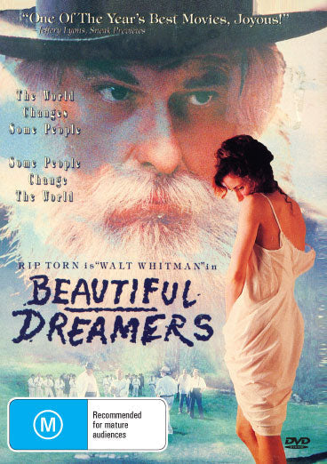 DVD cover of "Beautiful Dreamers" drama featuring actors Colm Feore and Rip Torn, showing the movie title and cast.