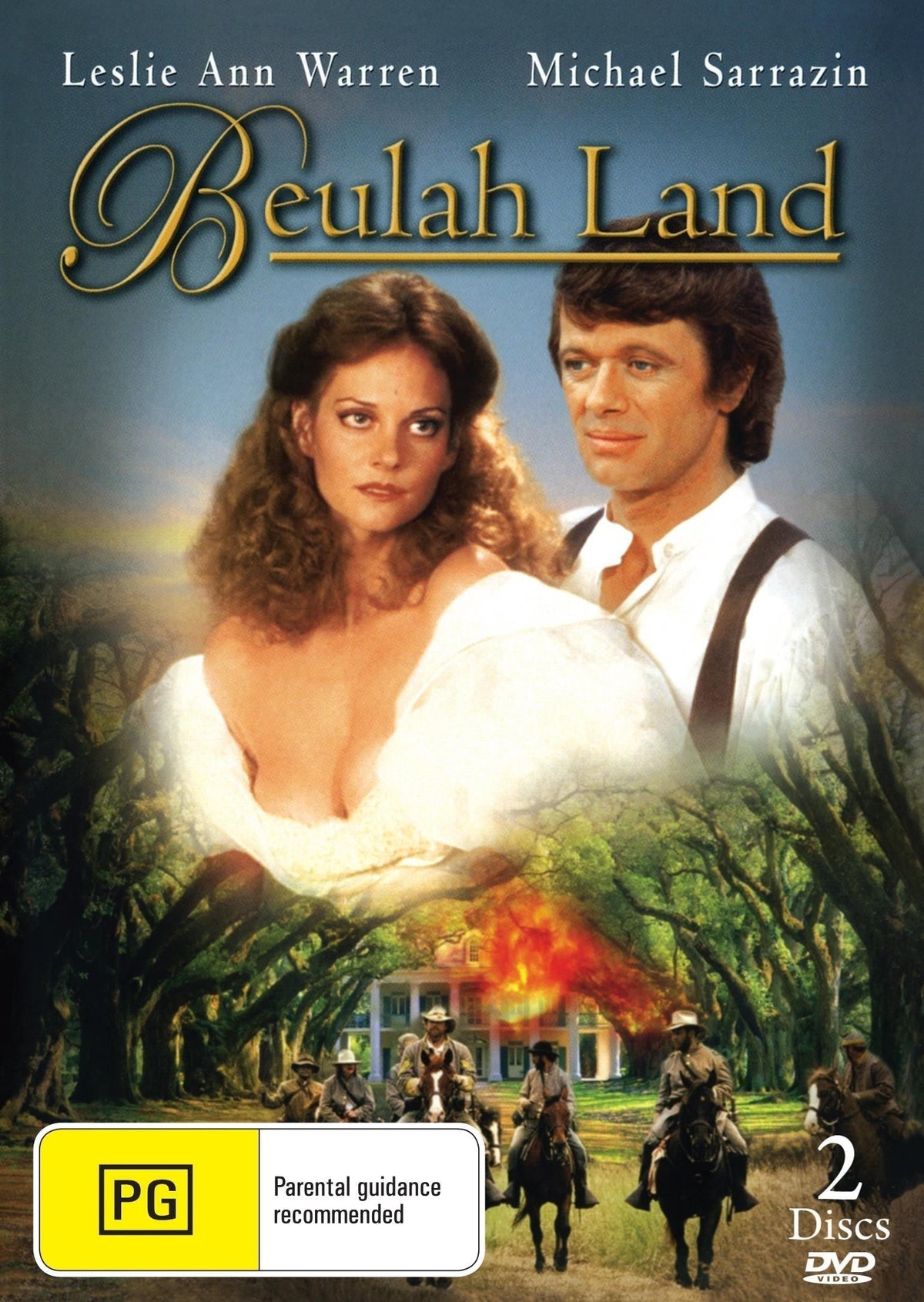 Beulah Land DVD drama featuring Lesley Ann Warren and Michael Sarrazin, with a cover showing the film title and actors.