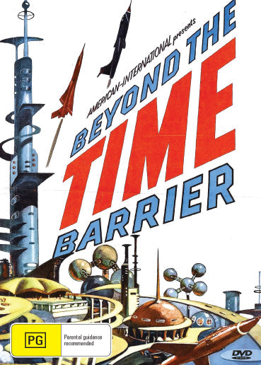 DVD cover of Beyond The Time Barrier, a romance film featuring Robert Clarke and Darlene Tompkins, from rareandcollectibledvds.