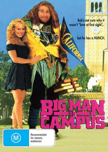 Big Man On Campus DVD comedy featuring Allan Katz and Corey Parker, showing the DVD case with cover art.
