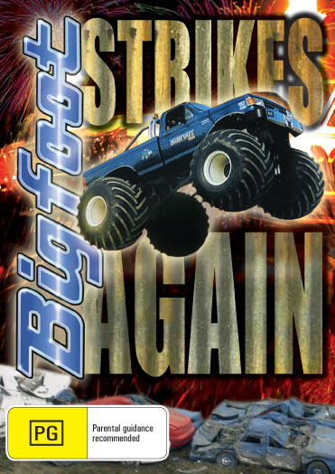 Cover image of "Bigfoot Strikes Again" DVD from RareandCollectibleDVDs, featuring a Bigfoot illustration on the packaging.