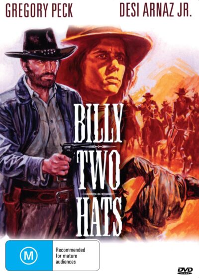 Billy Two Hats DVD featuring Gregory Peck and Desi Arnaz Jr., drama film with actors on the cover image.