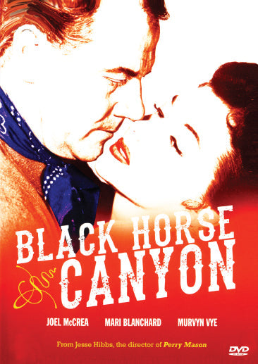 Black Horse Canyon DVD featuring Joel McCrea and Mari Blanchard, drama film with actors on the cover image.