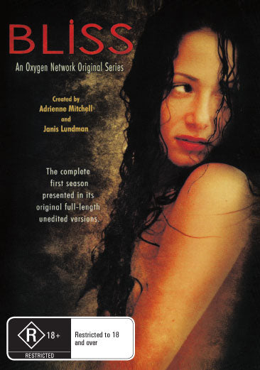 DVD cover of "Bliss," a romance film featuring Peter Wingfield and Jessica Greco, showing the movie title and actors.