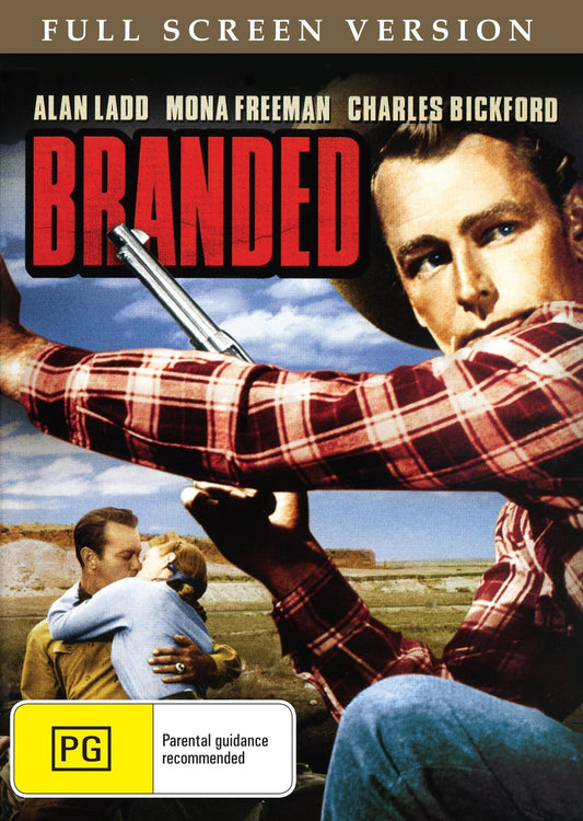 Western DVD featuring Alan Ladd and Mona Freeman, branded on the cover, from the rareandcollectibledvds collection.