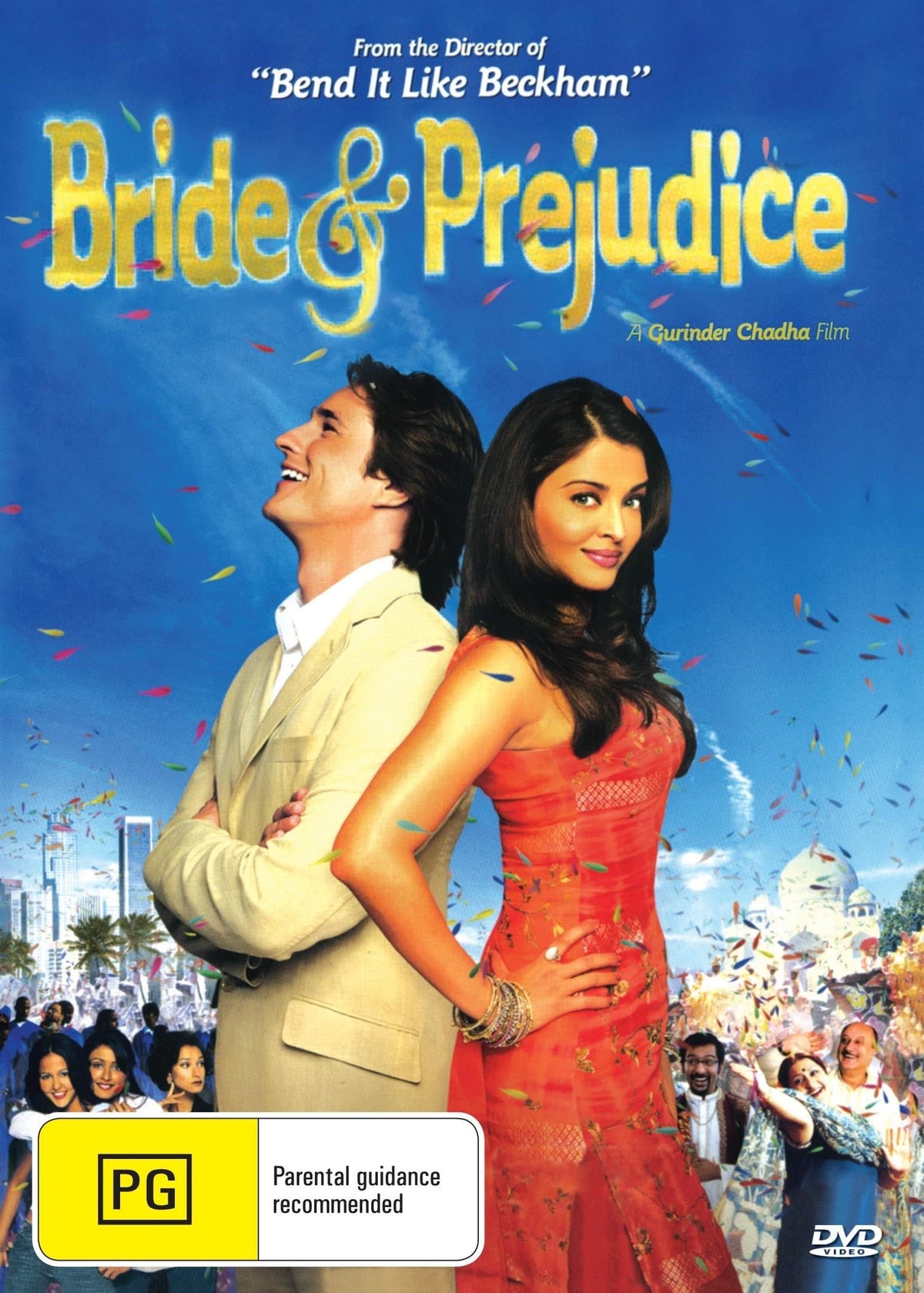 Bride & Prejudice DVD featuring Aishwarya Rai Bachchan and Martin Henderson, drama film on a colorful DVD cover.