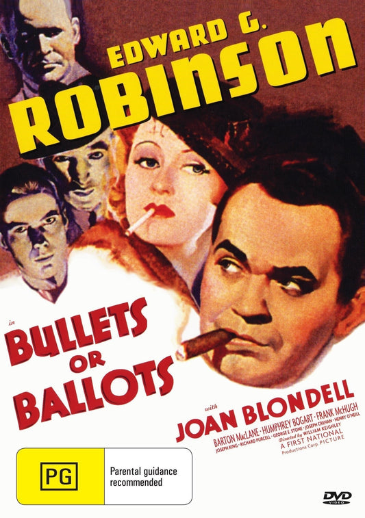 Crime DVD "Bullets or Ballots" featuring Edward G. Robinson and Joan Blondell, from Rareandcollectibledvds.