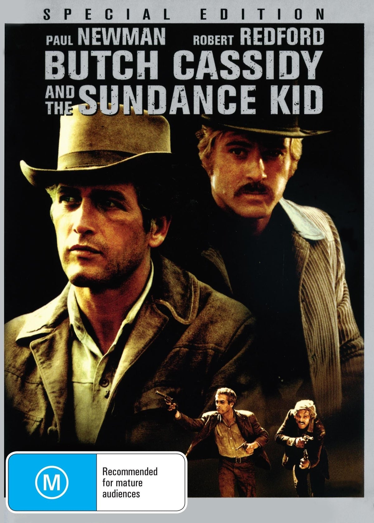 DVD of Butch Cassidy and the Sundance Kid featuring Paul Newman and Robert Redford in a crime film, released by Rareandcollectibledvds.