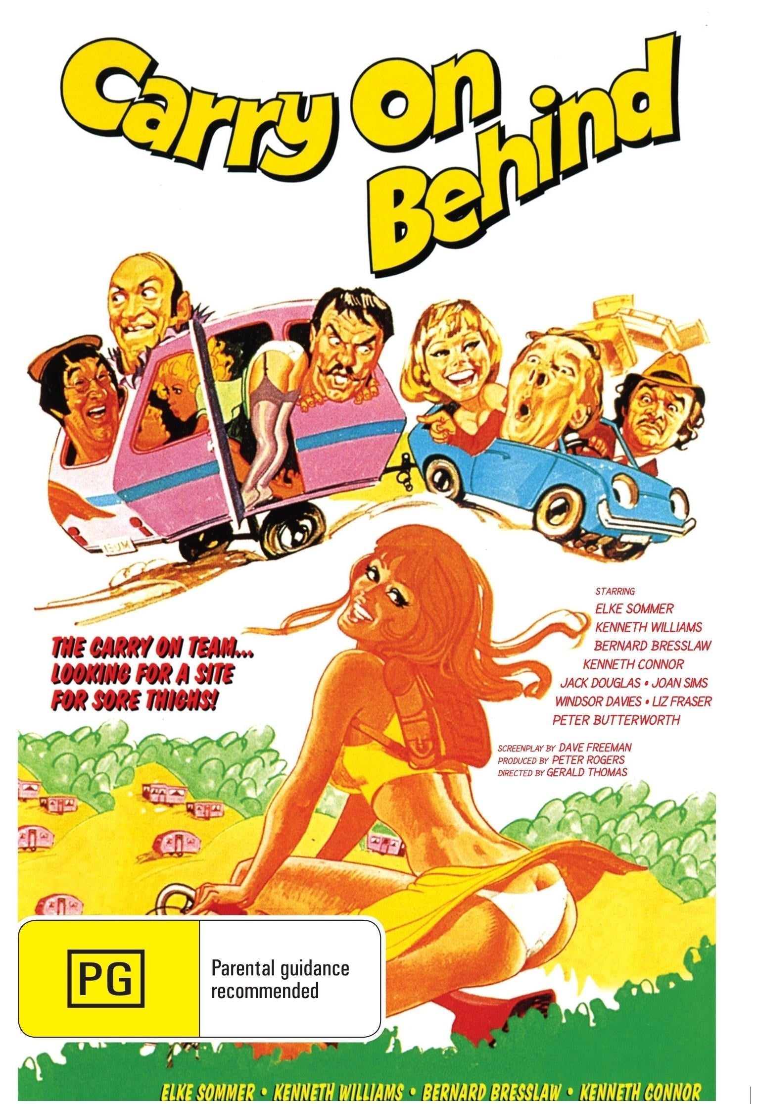 Carry on Behind DVD featuring Elke Sommer and Kenneth Williams, a classic comedy film, from Rare and Collectible DVDs.