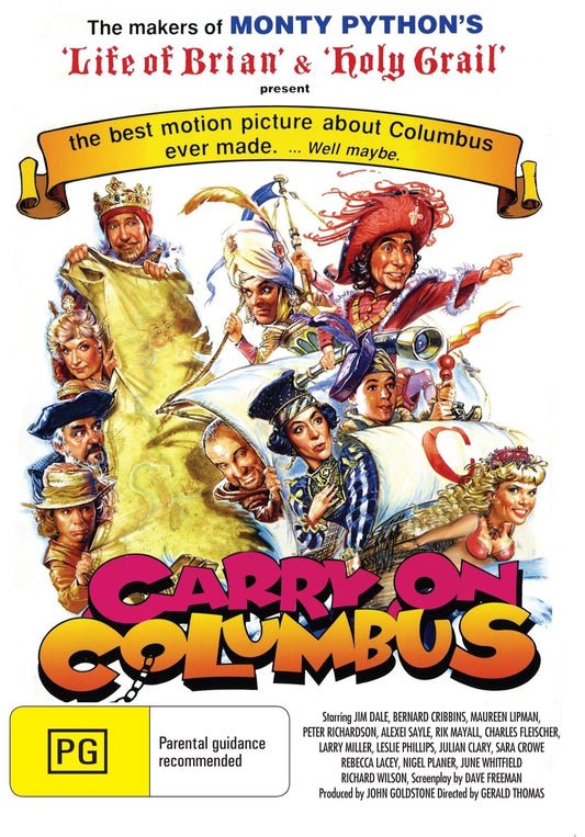 Carry On Columbus DVD featuring Jim Dale and Bernard Cribbins, action comedy from RareandCollectibleDVDs.