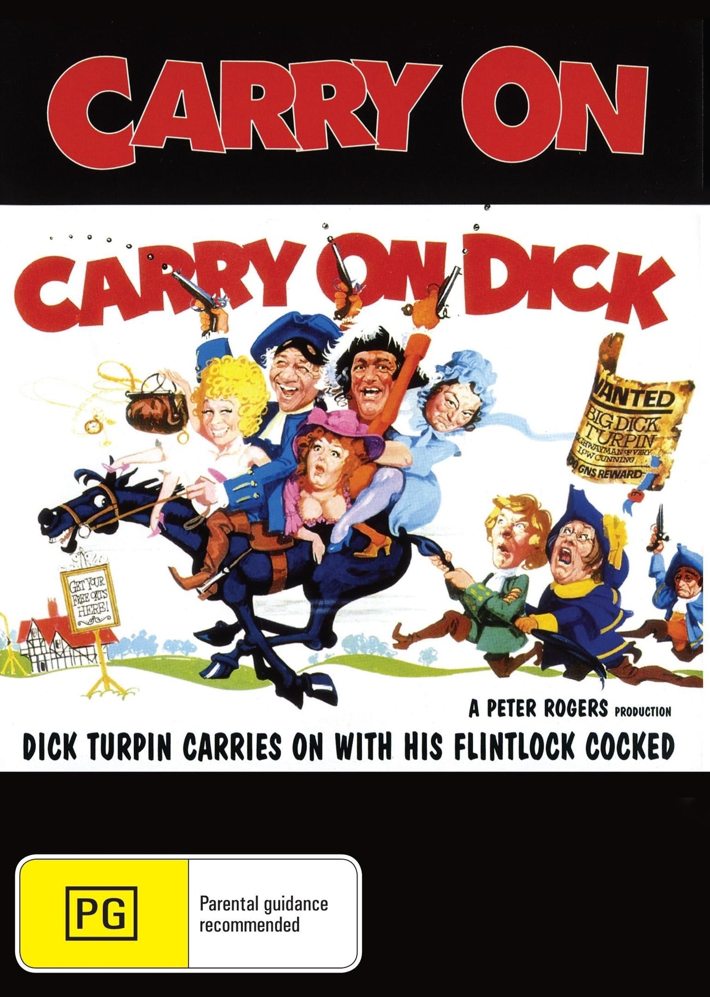 Carry On Dick DVD featuring Sidney James and Kenneth Williams, adventure comedy film from RareandCollectibleDVDs.
