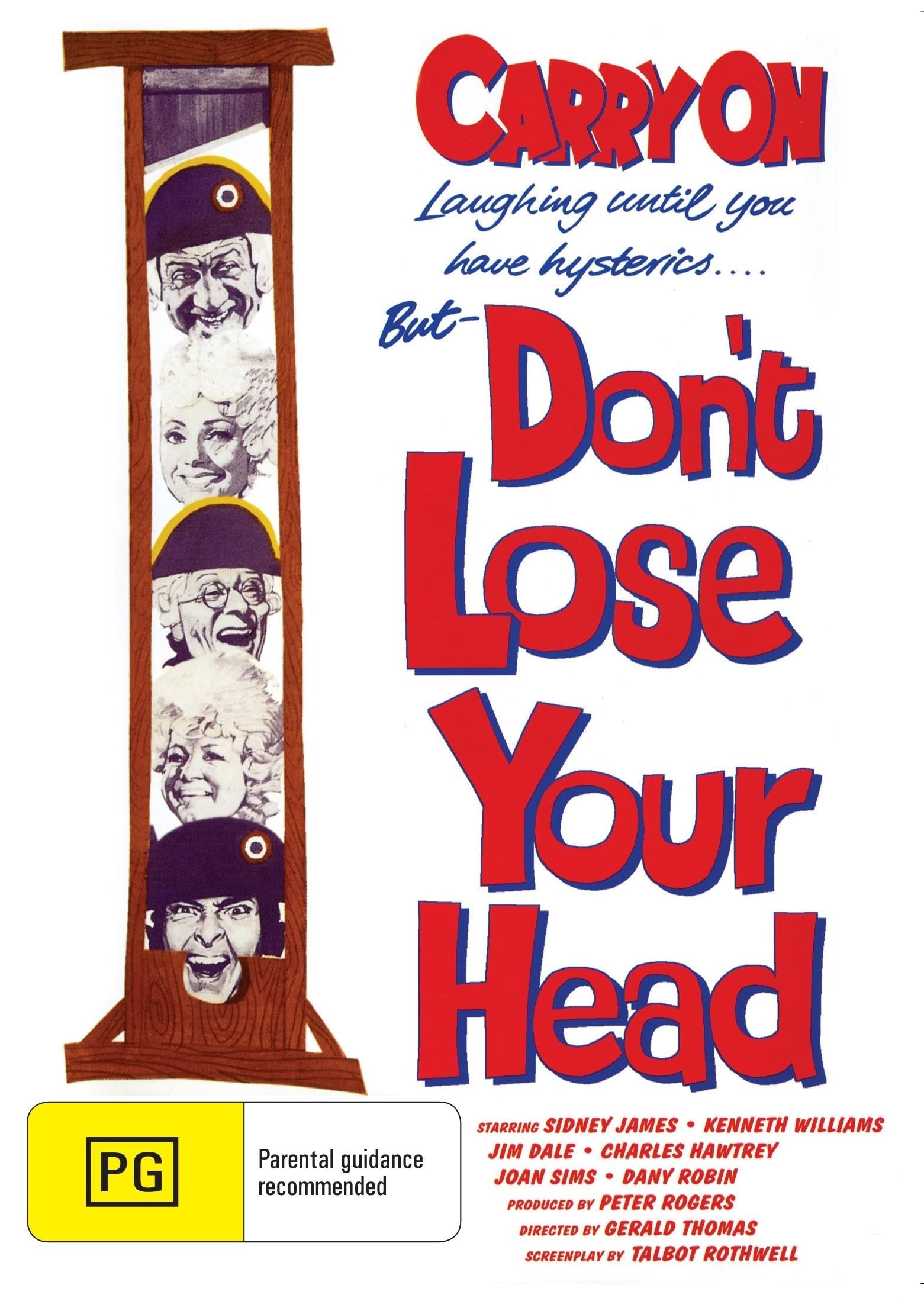 Carry On Don't Lose Your Head DVD featuring Sidney James and Kenneth Williams, action comedy film from RareAndCollectibleDVDs.