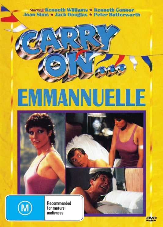 Carry on Emmannuelle DVD featuring Kenneth Williams and Suzanne Danielle, comedy film from the Rare and Collectible DVDs collection.