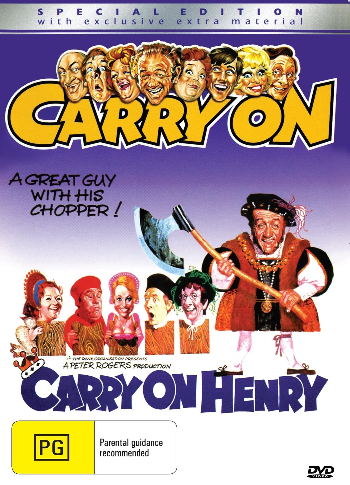 Carry on Henry DVD featuring Sidney James and Kenneth Williams, comedy film from Rare and Collectible DVDs.