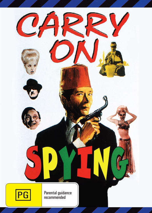 Carry On Spying DVD featuring Kenneth Williams and Barbara Windsor, classic comedy film from Rare and Collectible DVDs.