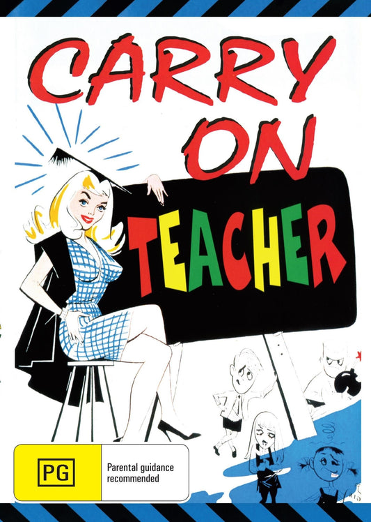 Carry On Teacher DVD featuring Kenneth Williams and Leslie Phillips, a classic comedy film in the Carry On series.