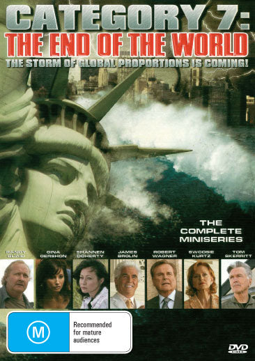 DVD cover for Category 7: The End of the World featuring Cameron Daddo and Gina Gershon, action genre, from RareandCollectibleDVDs.