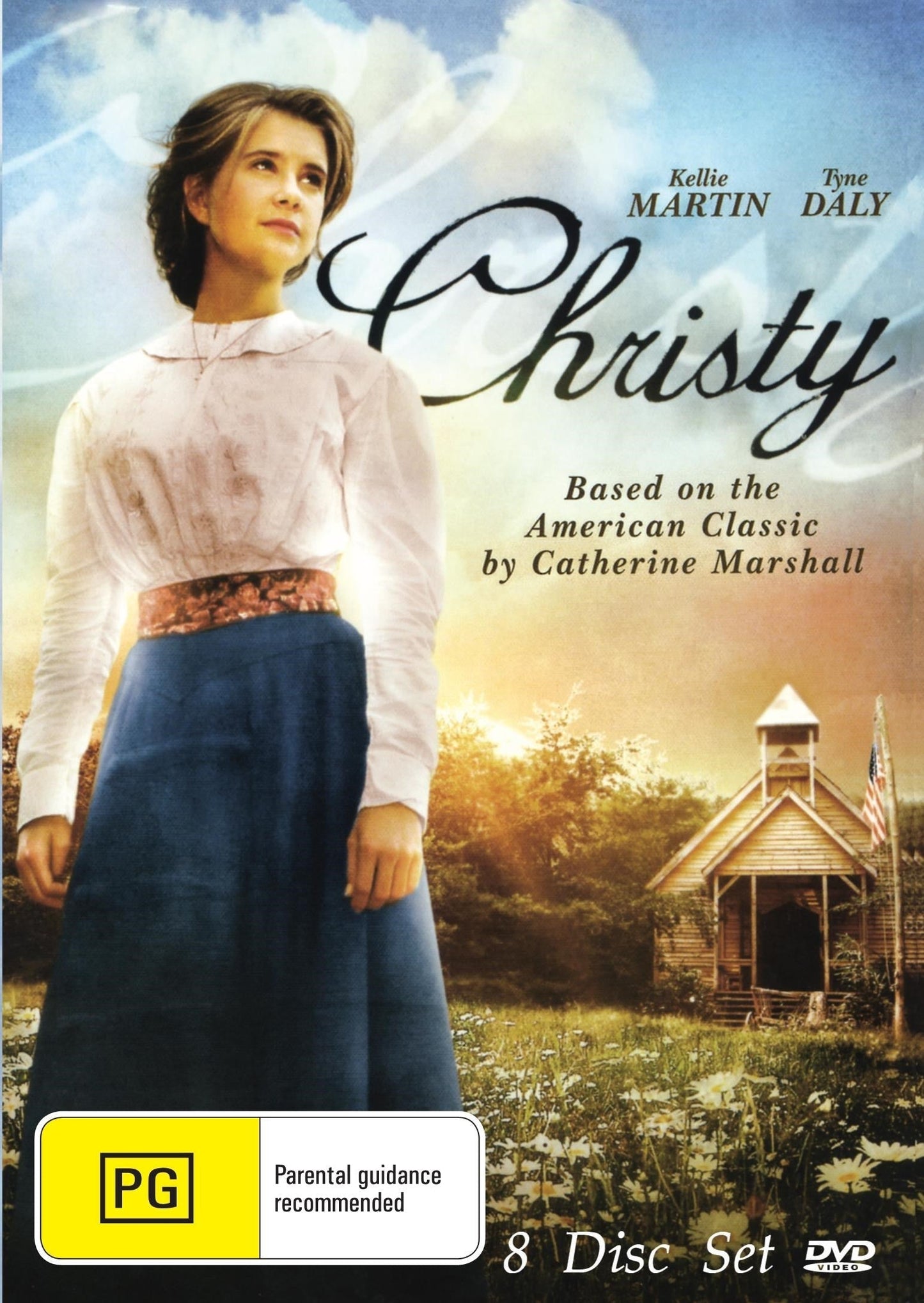 DVD cover of "Christy" drama featuring Kellie Martin and Stewart Finlay-McLennan, from rareandcollectibledvds collection.