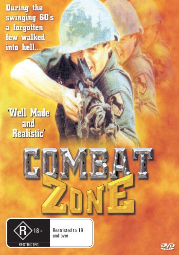 DVD cover of "Combat Zone aka How Sleep the Brave" drama starring Lawrence Day and Luis Manuel, featuring vintage film artwork.