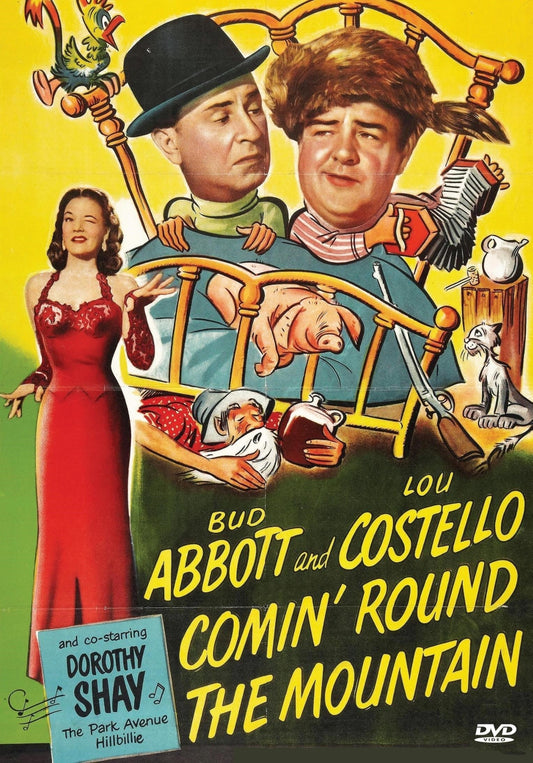DVD of Comin' Round the Mountain comedy featuring Bud Abbott and Lou Costello, from rareandcollectibledvds.