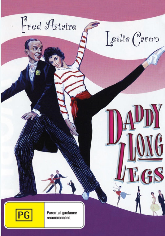 DVD of "Daddy Long Legs" featuring Fred Astaire and Leslie Caron, romantic film from the rareandcollectibledvds collection.