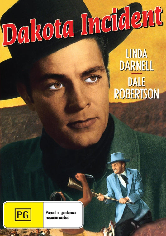 DVD cover of Dakota Incident drama featuring Linda Darnell and Dale Robertson, from Rareandcollectibledvds collection.