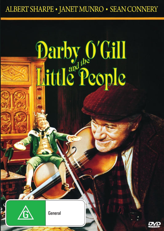 Darby O'Gill and the Little People DVD featuring Albert Sharpe and Janet Munro, family fantasy film from rareandcollectibledvds.