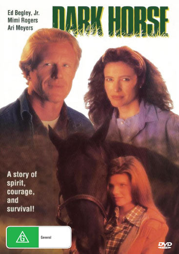 Dark Horse DVD featuring Ed Begley Jr. and Mimi Rogers, drama film with rareandcollectibledvds branding, image shows DVD cover art.