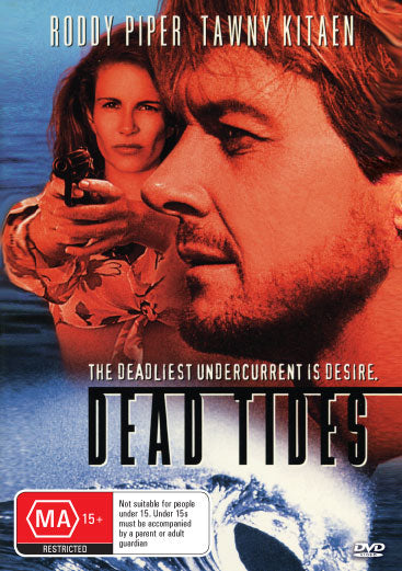 Dead Tides DVD featuring Roddy Piper and Tawny Kitaen, drama film with collectible rareandcollectibledvds branding.