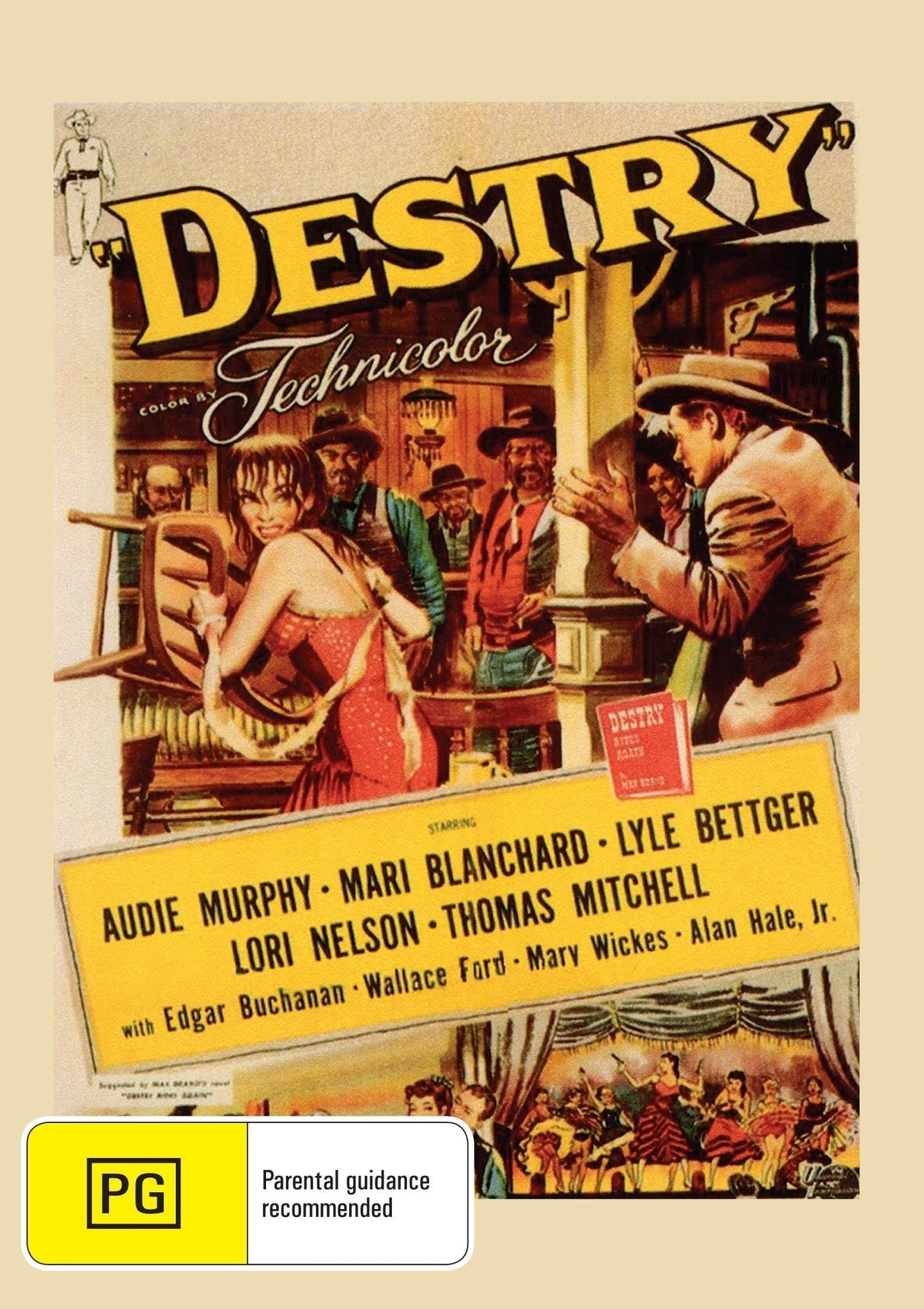 Destry on DVD Western with Audie Murphy and Mari Blanchard, collectible rareandcollectibledvds film featuring classic western actors.