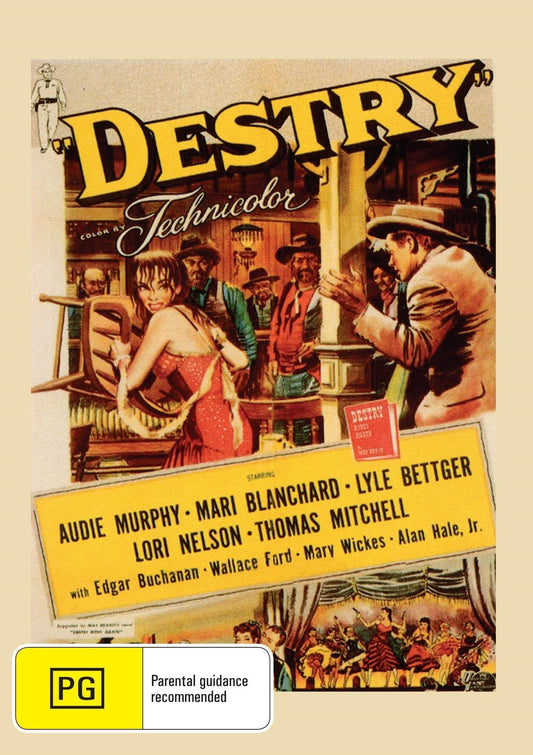 Destry on DVD Western with Audie Murphy and Mari Blanchard, collectible rareandcollectibledvds film featuring classic western actors.