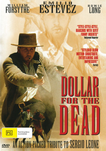 DVD cover of "Dollar For The Dead" drama featuring Emilio Estevez and William Forsythe, from RareAndCollectibleDVDs.