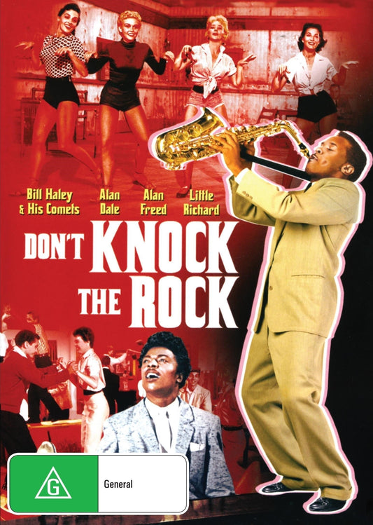 DVD cover of "Don't Knock The Rock" music film featuring Bill Haley and the Comets, released by RareandCollectibleDVDs.
