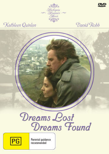 DVD of Dreams Lost Dreams Found drama featuring Kathleen Quinlan and David Robb, with cover art showing the movie title and actors.